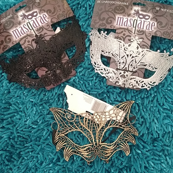 NEW Black Lace Masqarae Mask - Picture 2 of 7